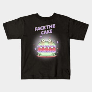 Face the Cake Ironic Ugly Cake Baking T-Shirt Kids T-Shirt